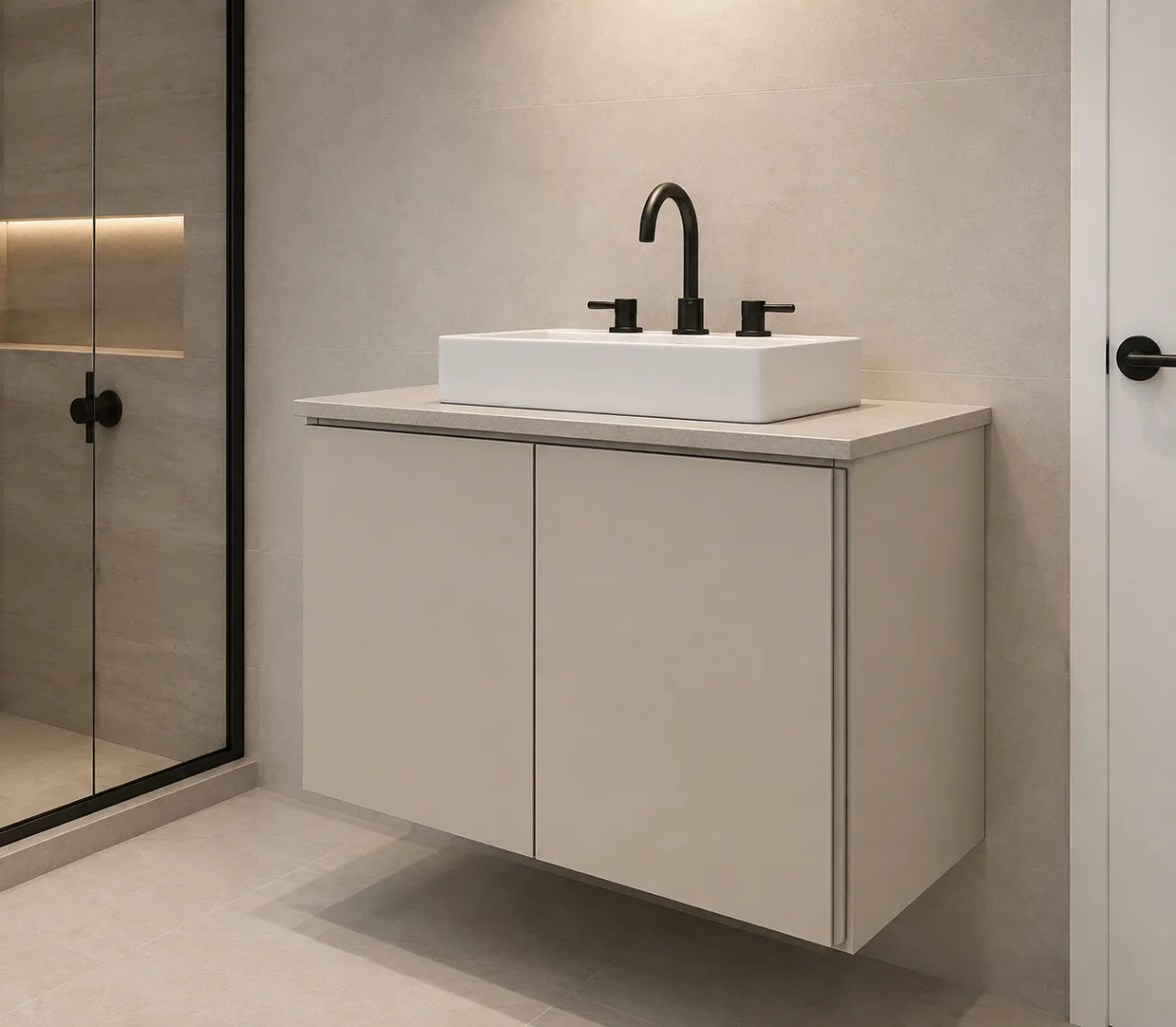 “Diseño Moderno en Beige”