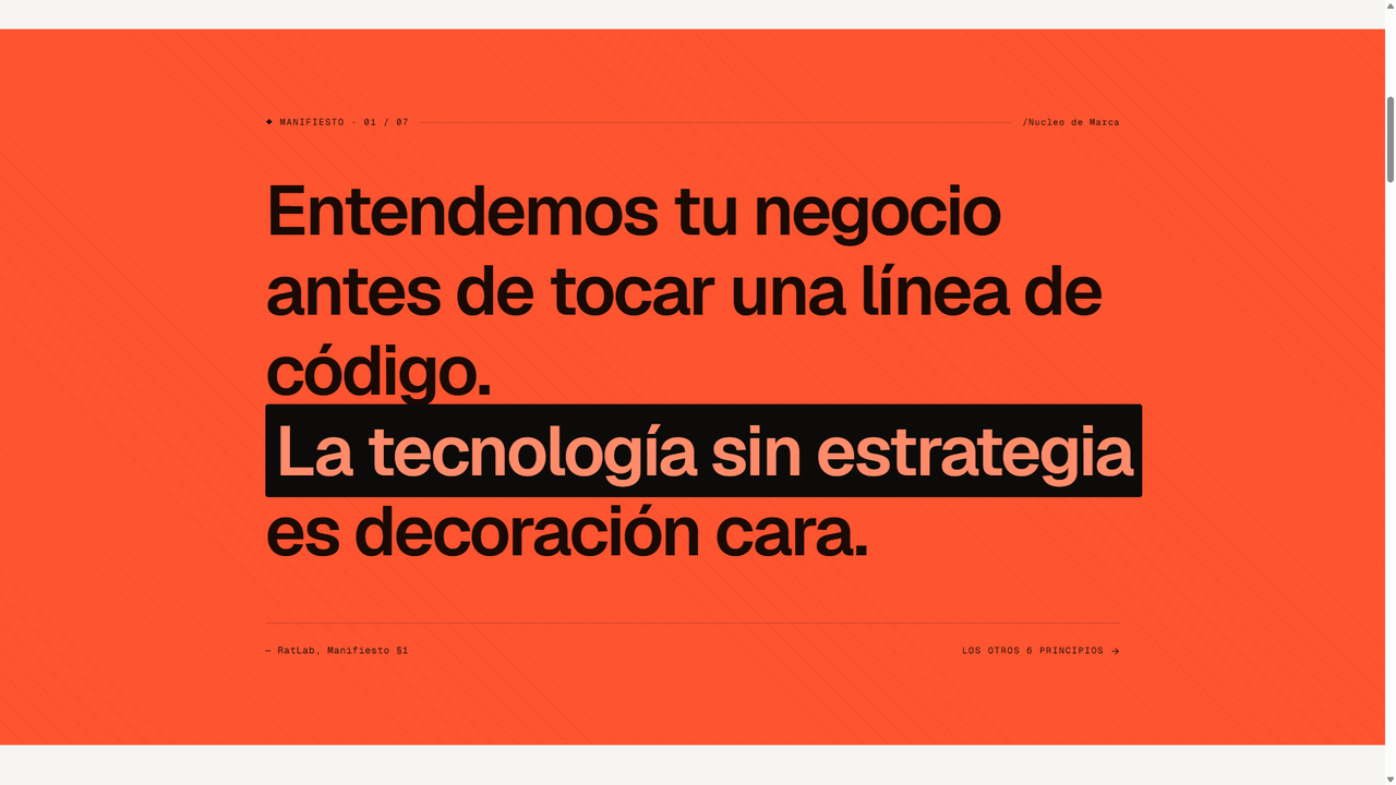 Ratlab Studio - Pagina Web