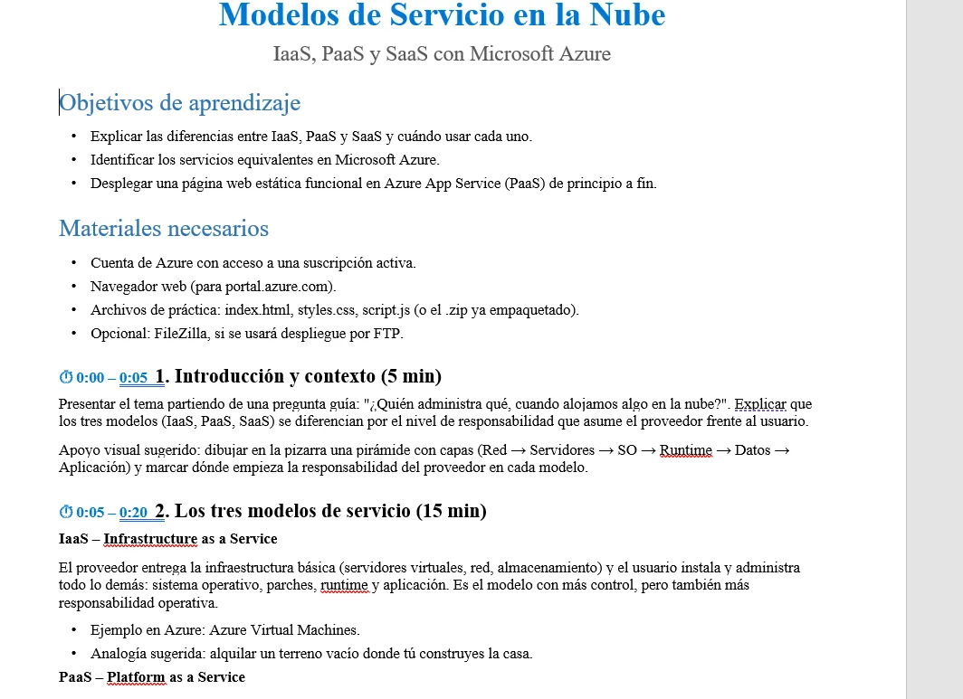 Clases Programadas