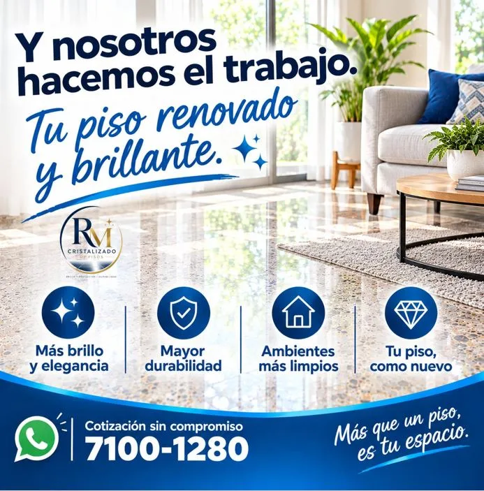 Pulido y cristalizado de pisos