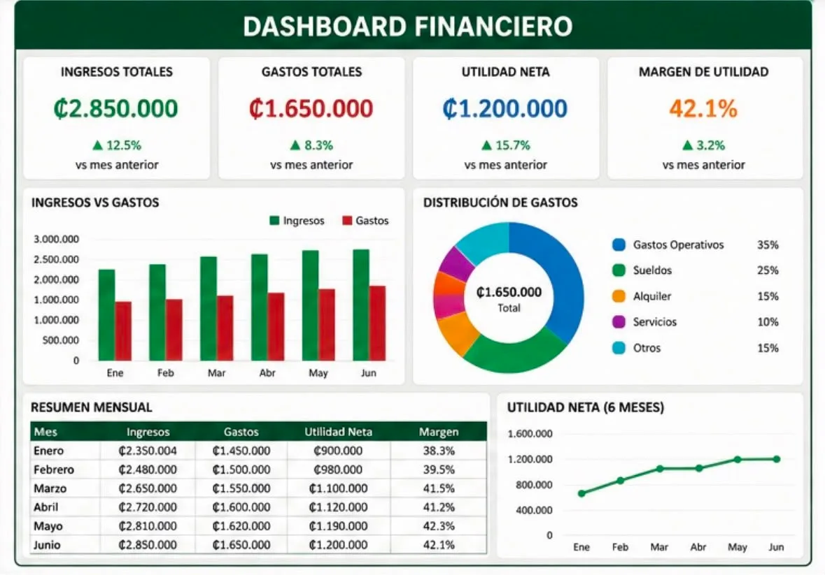 Control de ingresos, gastos y finanzas para tu negocio