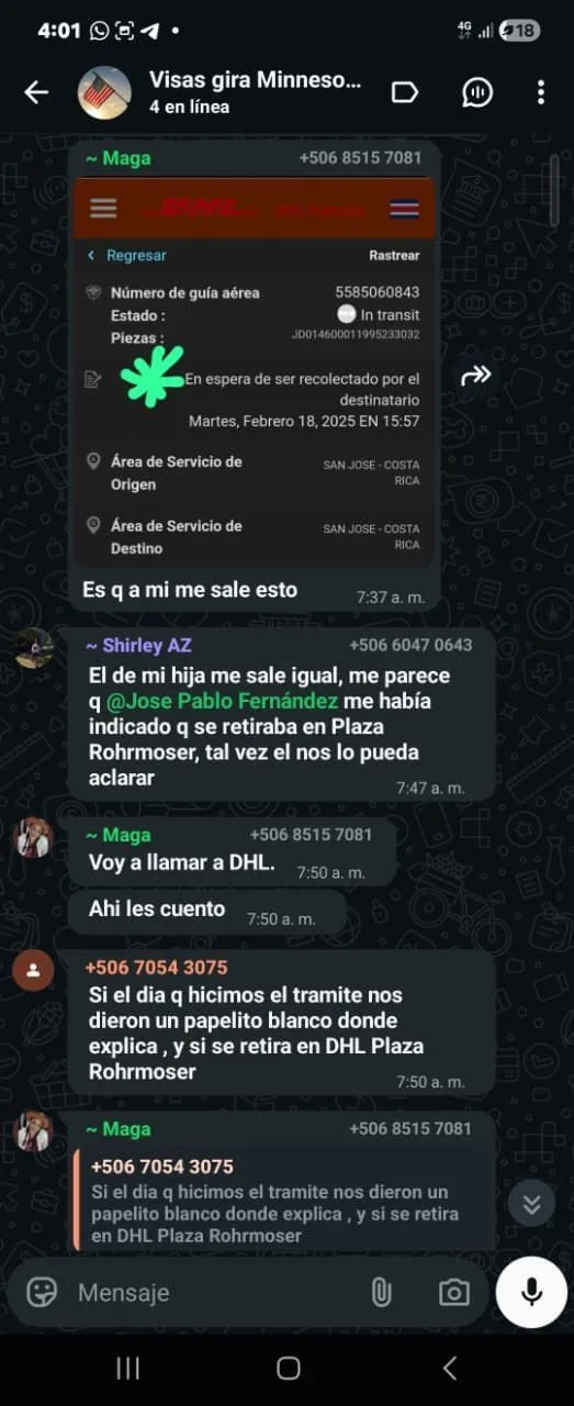 Grupo aprobado de Visa Americana