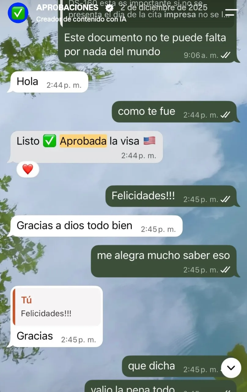Aprobaciones de visa americana