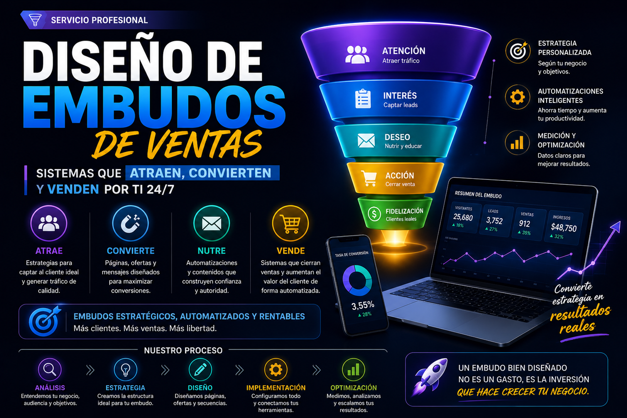 Diseño de embudo de venta