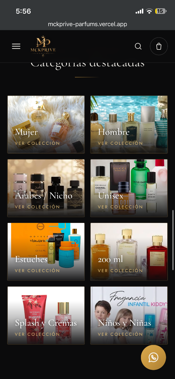 pagina de perfumería