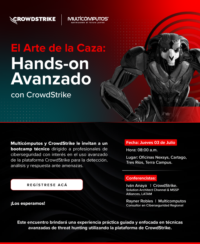 Invitaciones y artes realizados para Crowdstrike en Nexsys